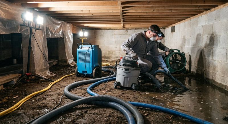 Basement Water Extraction in Napa, CA