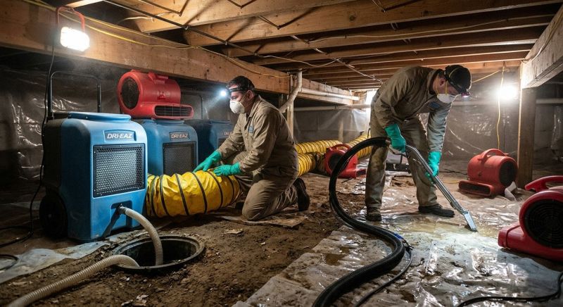 Basement Water Extraction in Napa, CA