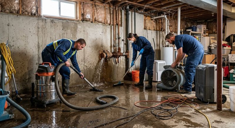 Basement Water Removal in Wilmington, NC