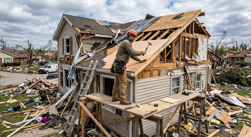 Hurricane Damage Restoration in Kansas City, KS